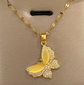 Butterfly Pendant Necklaces High Quality 18k Gold Plated Stainless Steel- Multiple Designs