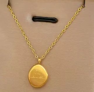 Antique You are Adorable Pendant Necklace High Quality 18k Gold Plated Stainless Steel