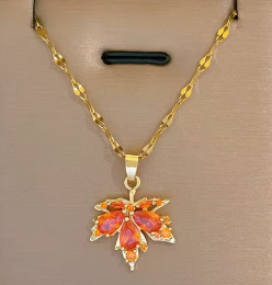 Butterfly Pendant Necklaces High Quality 18k Gold Plated Stainless Steel- Multiple Designs