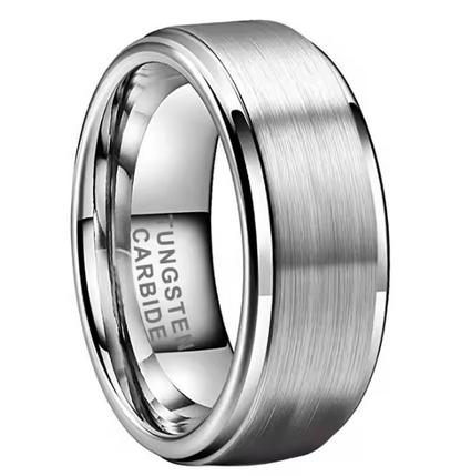 Classic Tungsten Carbide 8mm Wedding Band for Men Women