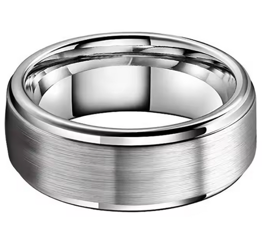 Classic Tungsten Carbide 8mm Wedding Band for Men Women