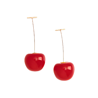 Cherry-Shaped Drop Earrings in Different Sizes