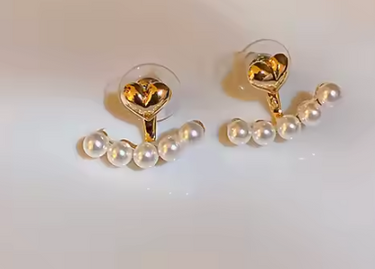 Love Pearl 18K Gold Plated Earrings