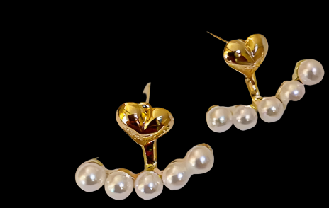 Love Pearl 18K Gold Plated Earrings