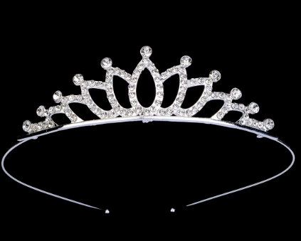 Elegant Princess Crystal Tiara Crown for Girls