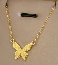 Butterfly Pendant Necklaces High Quality 18k Gold Plated Stainless Steel- Multiple Designs