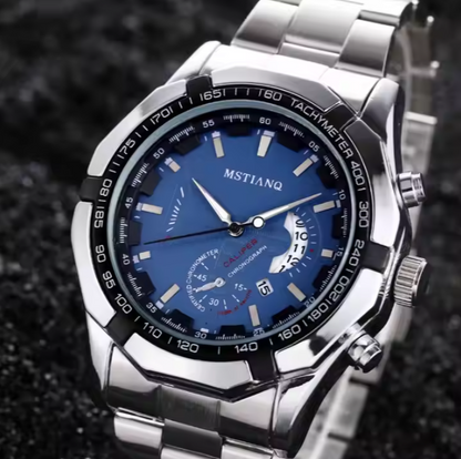 Waterproof Stainless Steel Wrist Men Watch Business Casual Simple Quartz Fashion, Sport