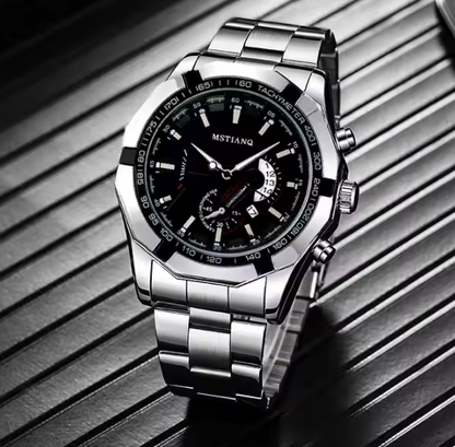 Waterproof Stainless Steel Wrist Men Watch Business Casual Simple Quartz Fashion, Sport