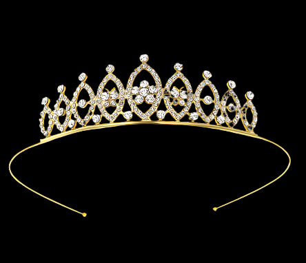 Bridal Queen Crown Silver Plated Tiara