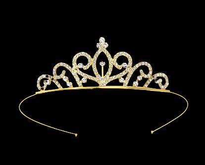 Bridal Queen Crown Silver Plated Tiara