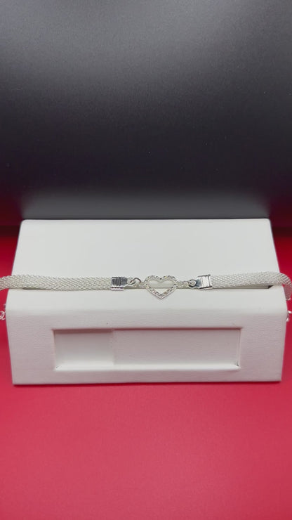 Open Heart Fashion Bracelet for Women
